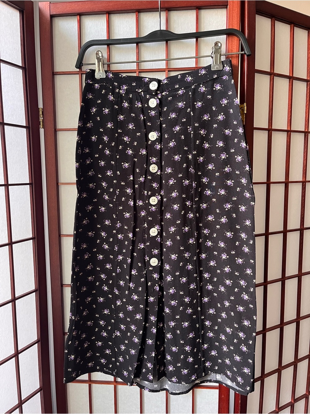 Rouje Eliot Button Front Midi Skirt - Size US 4